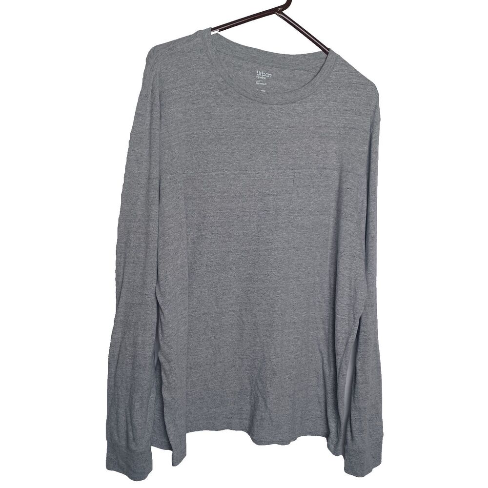 Urban Pipeline Mens Shirt Size XXL Gray Long Sleeve Soft Ultimate Pocket Tee